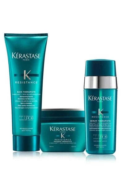 Kerastase Therapiste Aşırı Yıpranmış Saçlar Için Şampuan 250 ml Maske 200 ml Serum 30 ml ürün görseli 1