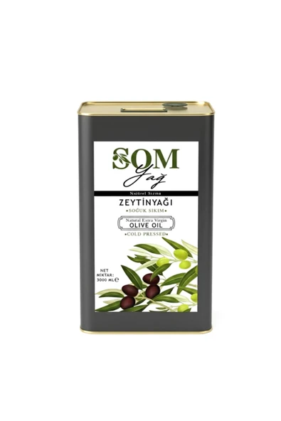 somyağ 3 litre soğuk sıkım Zeytinyağı ürün görseli 1