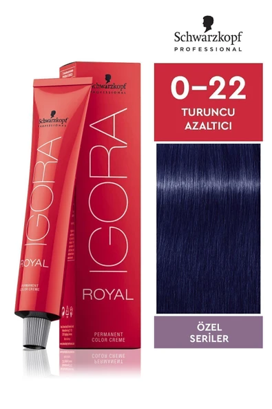 Igora Royal Özel Seriler 0-22 Turuncu Azaltıcı Saç Boyası 60ml ürün görseli 1