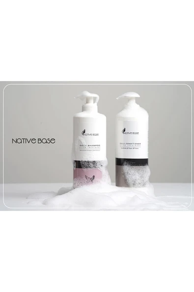 Native Base Keratin Bakım Şampuanı + Keratin Kremi 500 Ml - Resim 3