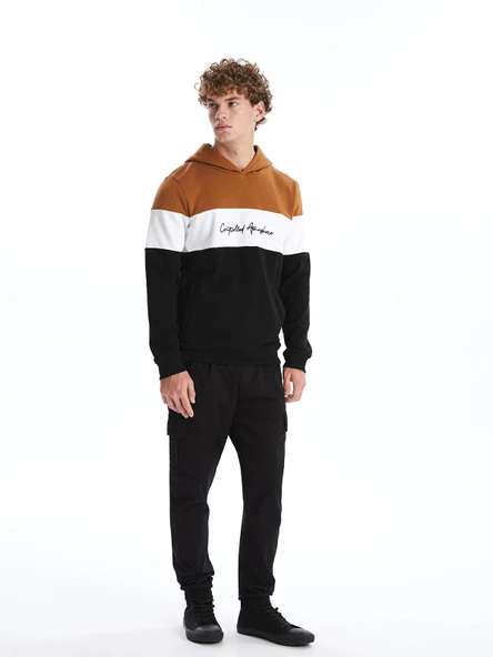 XSIDE Siyah Standart Kalıp Gabardin Erkek Jogger Pantolon ürün görseli 1