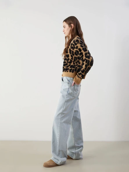 XSIDE Mavi Wideleg Kadın Jean Pantolon ürün görseli 1