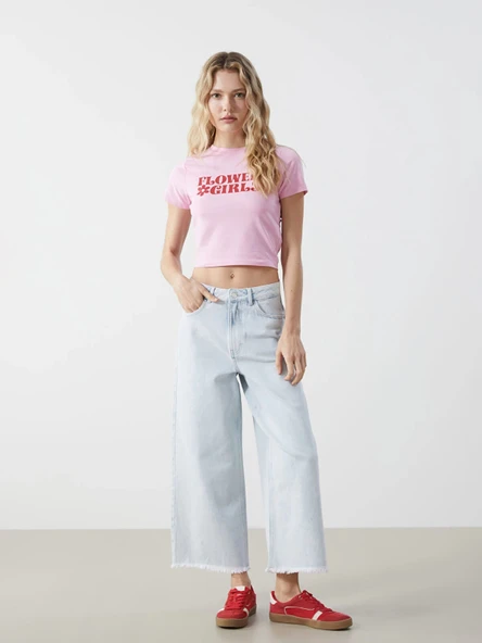 XSIDE Mavi Wideleg Kadın Jean Pantolon ürün görseli 1