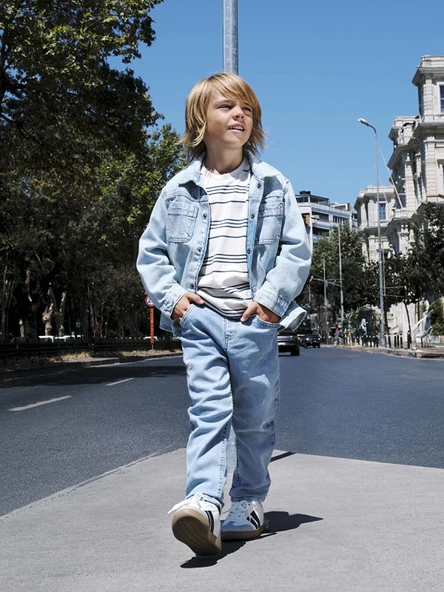 LCW Kids Indigo Basic Erkek Çocuk Jean Pantolon ürün görseli 1
