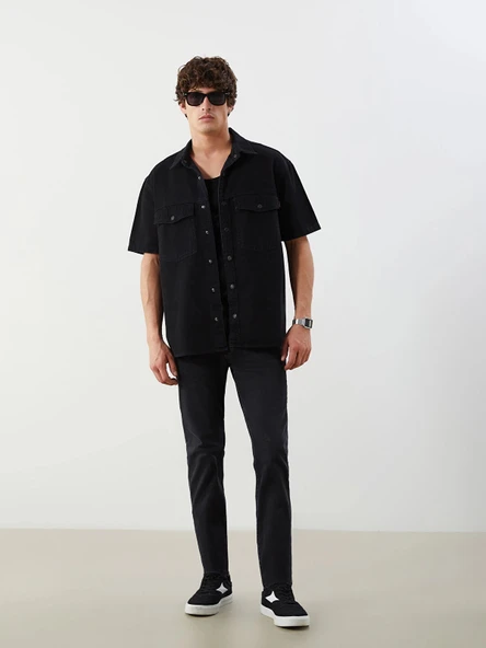 LCW Jeans Siyah 750 Slim Fit Erkek Jean Pantolon ürün görseli 1