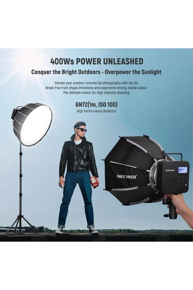 NEEWER Q4 400Ws 2.4G TTL Akülü Paraflaş (Sony) ürün görseli 1