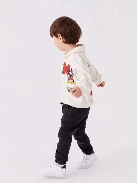 LCW baby Antrasit Beli Lastikli Basic Erkek Bebek Jean Pantolon ürün görseli 1