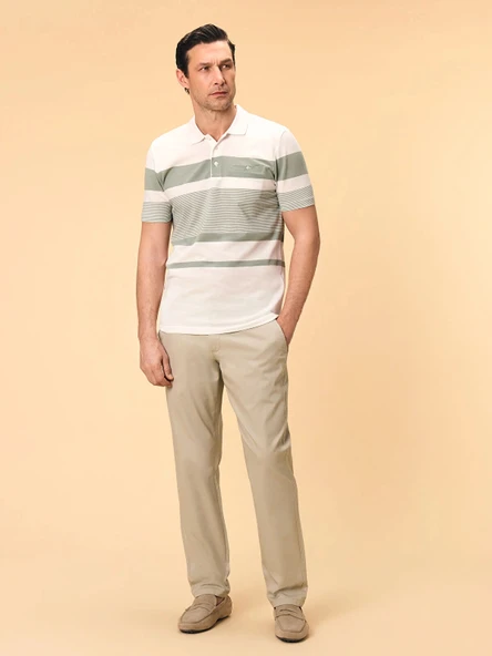 LCWAIKIKI Classic Bej Standart Kalıp Erkek Chino Pantolon ürün görseli 1
