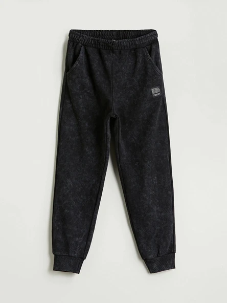 LCW Kids Siyah Beli Lastikli Erkek Çocuk Jogger Eşofman Altı ürün görseli 1