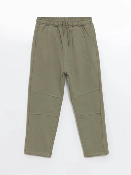 LCW Kids Yeşil Beli Lastikli Erkek Çocuk Jogger Eşofman Alt ürün görseli 1
