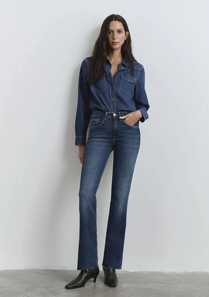 Mavi 101225-80680 Maria Gold Denim Koyu Mavi Jean Pantolon ürün görseli 1