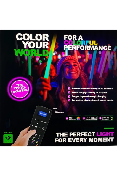 Patona 4286 PREMIUM LED DYNAMİC 43 RC 100RGB - Resim 3