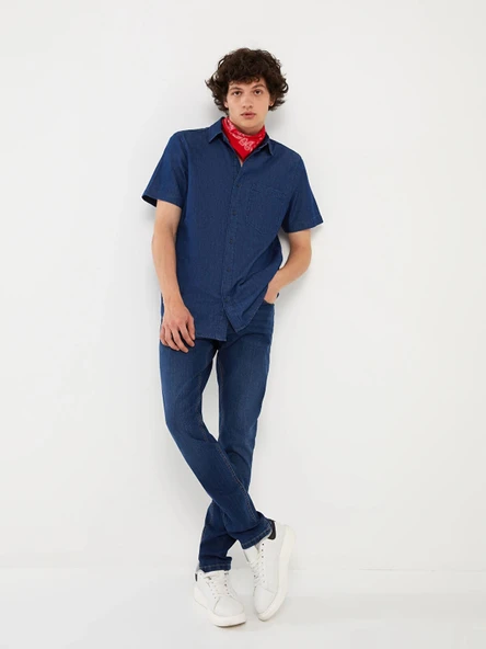 LCW Jeans Indigo 750 Slim Fit Erkek Jean Pantolon ürün görseli 1
