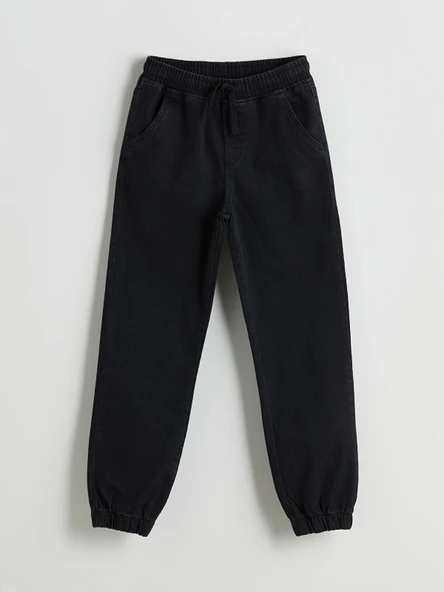 LCW Kids Siyah Beli Lastikli Erkek Çocuk Jean Pantolon ürün görseli 1