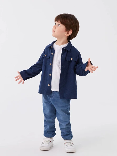 LCW baby Indigo Basic Erkek Bebek Jean Pantolon ürün görseli 1