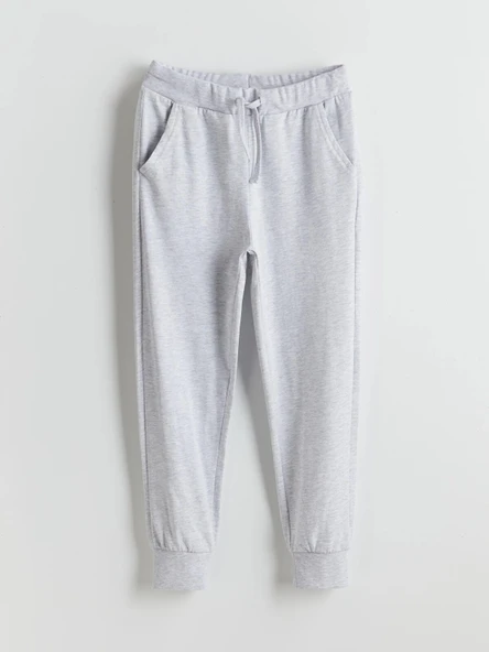 LCW Kids Gri Beli Lastikli Erkek Çocuk Jogger Eşofman Altı ürün görseli 1
