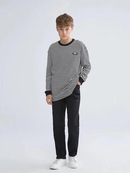 LCW Kids Siyah Slim Fit Erkek Çocuk Jean Pantolon ürün görseli 1