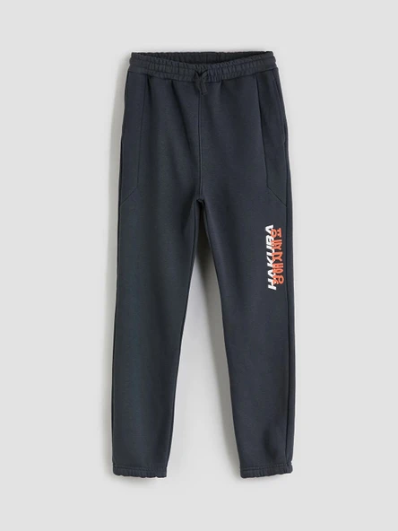 LCW Kids Antrasit Beli Lastikli Erkek Çocuk Jogger Eşofman Altı ürün görseli 1