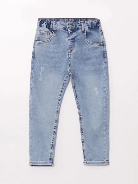 LCW Kids Indigo Basic Erkek Çocuk Jean Pantolon - Resim 3