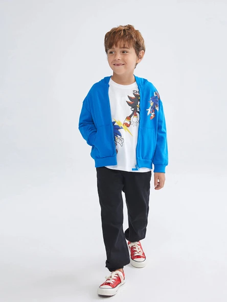 LCW Kids Siyah Basic Erkek Çocuk Polar Astarlı Jean Pantolon ürün görseli 1