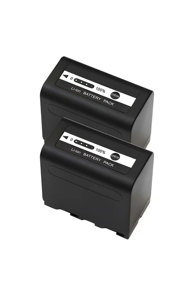 Patona NP-F970D 7800 Mah Güç Göstergeli LED Işık Bataryası 2'li Paket ürün görseli 1