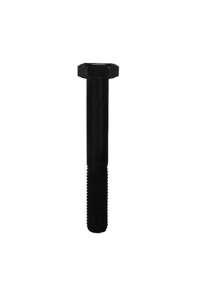Civata Standart 10'lu Paket DIN 931 AKB 8.8 Metrik 10x1,50x70 Siyah ürün görseli 1