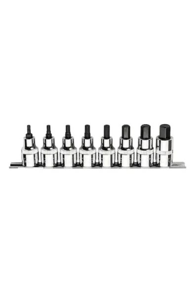 C28s-rh9 9 Parça 1/2” Allen Uçlu Lokma Takımı Kısa TİP ürün görseli 1