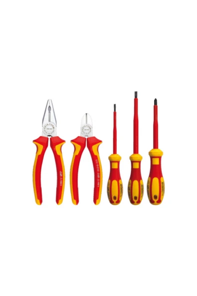 G99-18-05pz 1000v Izoleli Pense-tornavida Takımı 5 Parça ürün görseli 1