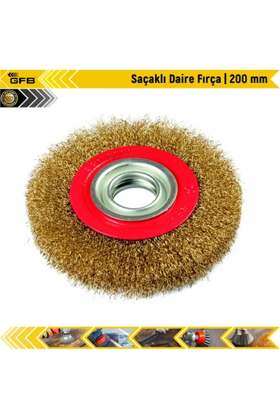 Saçaklı Daire Fırça | 200 mm ürün görseli 1