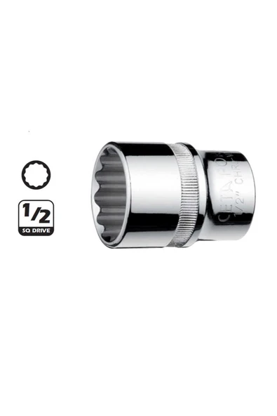 C22-B25 25 Mm 1/2” 12 Köşe (Yıldız) Lokma Anahtar - C22-B25 ürün görseli 1