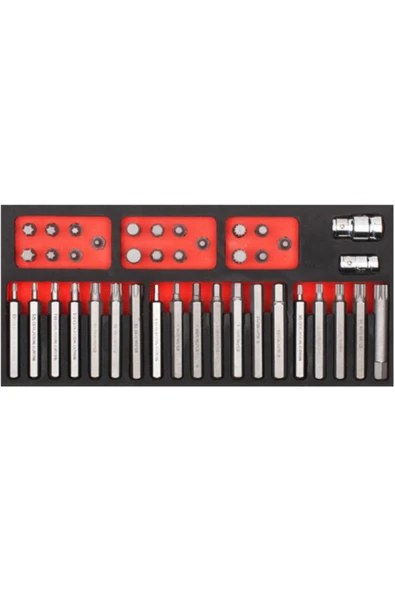 40pc.h10 Torx/allen/xzn Lokmalı Bits Uç Tk./eva'lı ürün görseli 1