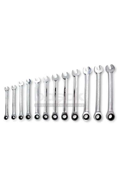 12 Parça 8-19 Mm Cırcırlı Kombine Anahtar Takımı B05-r12 ürün görseli 1