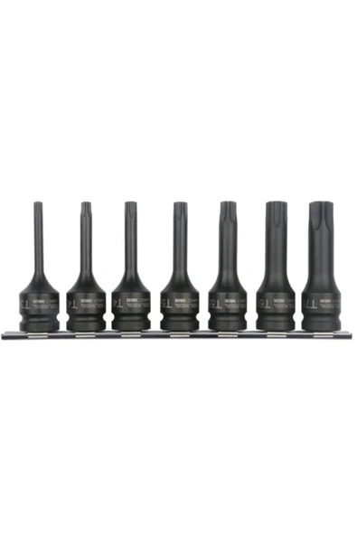 7 Parça 1/2'' Torx Uçlu Havalı Lokma Takımı ürün görseli 1
