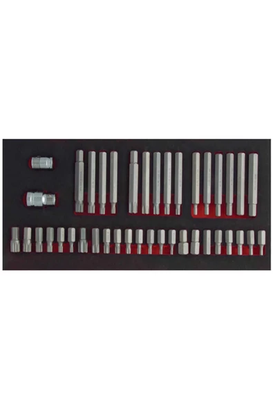 40 Parça H10 Torx-allen-xzn Lokmalı Bits Uç Takımı (eva'lı) C28-sse40 ürün görseli 1