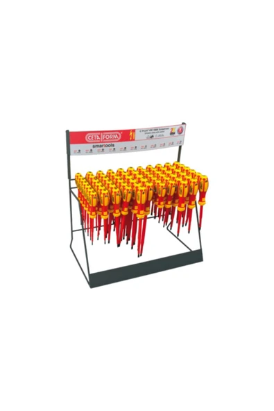 67 Parça C Plus Vde 1000v Izoleli Tornavida Teşhir Standı (düz/ph/pz) ürün görseli 1