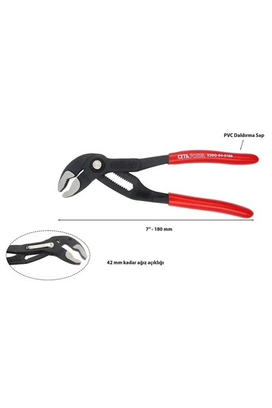 Fort Pense Papağan Düğmeli 180 mm 7" - Resim 4