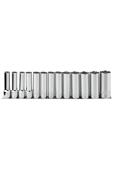 13 Pc,3/8"12 Köşe Lokma Anahtar Tk,/sae ürün görseli 1