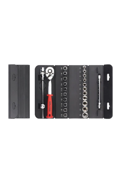 C00-15RH4 15 Parça 1/4 inç 6 Köşe Pratik Çantalı Lokma Takımı ürün görseli 1