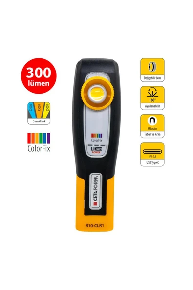 R10-clr1 Lumax Şarjlı Led Boya Kontrol Lambası ürün görseli 1