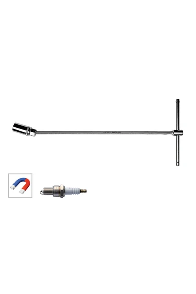 T Saplı Oynar Başlı Buji Lokma Anahtarı (Mıknatıslı) - 21 mm ürün görseli 1