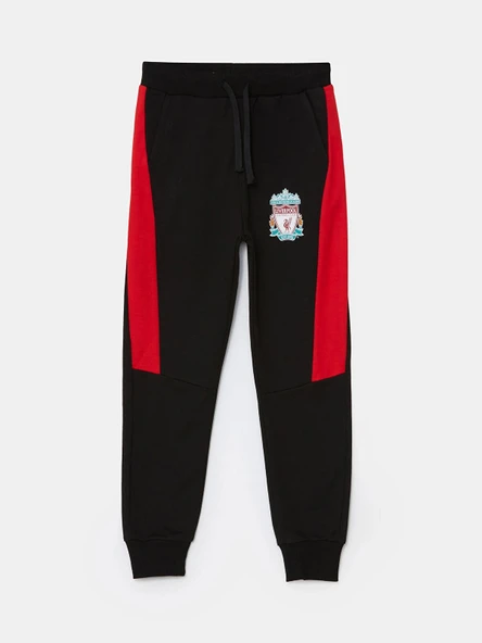 LCW Kids Siyah Beli Lastikli Baskılı Erkek Çocuk Jogger Eşofman Altı ürün görseli 1