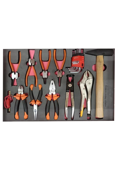 12 Parça Pense Seti Evalı Takım Arabası İçin Dolu Eva Set 48,5 x 35,5 cm ürün görseli 1