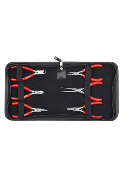6 Parça C-tronıc Basic Elektronikçi Pense Takımı (DERİ ÇANTALI) ürün görseli 1