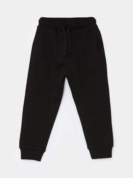 LCW Kids Siyah Beli Lastikli Kalın Basic Erkek Çocuk Jogger Eşofman Altı ürün görseli 1