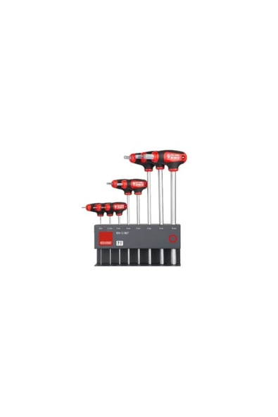 Ceta 8 Parça T Saplı Allen Anahtar Takımı (METAL STAND İLE) ürün görseli 1