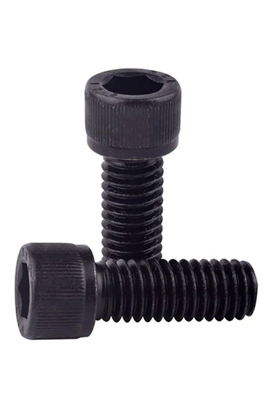 Civata Standart 50'li Paket DIN 912 8.8 Metrik 8x1,25x30 Siyah ürün görseli 1