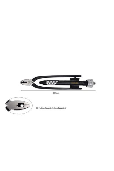 230 Mm Tel Bükme Pensesi E80-230 - Resim 2