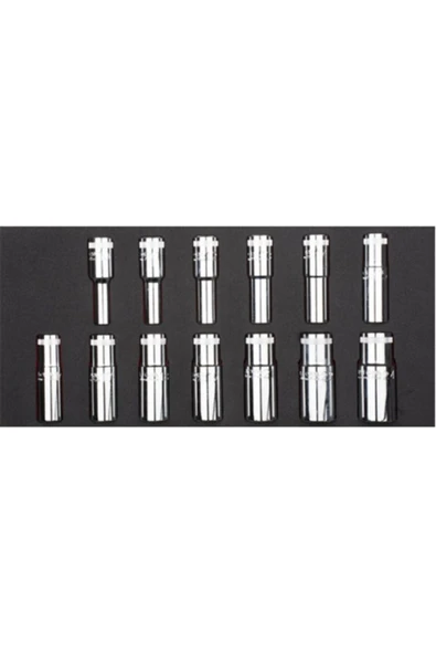 13 Pc,1/2"6 Köşe Derin Lokma Anahtar Takımı/eva'lı ürün görseli 1