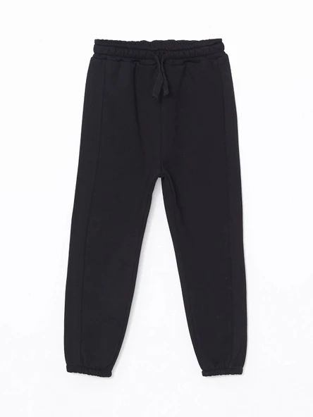 LCW Kids Siyah Beli Lastikli Erkek Çocuk Jogger Eşofman Altı ürün görseli 1