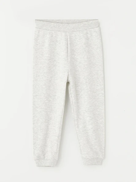 LCW Kids Gri Beli Lastikli Basic Kız Çocuk Jogger Eşofman Altı ürün görseli 1